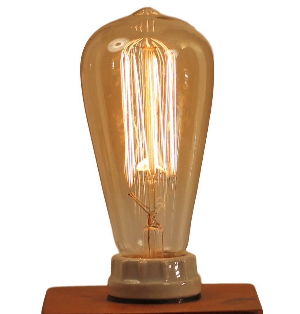 edison bulb with vintage filament