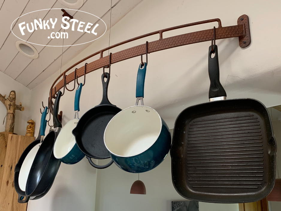 custom pot rack steel